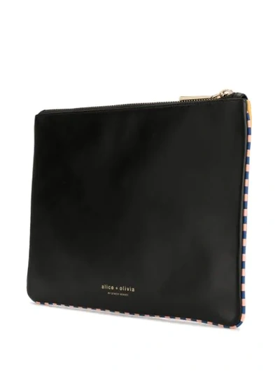 Shop Alice And Olivia Stace Face Clutch Bag In Black