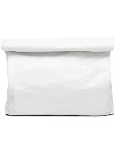 Shop Simon Miller Xl Lunchbag Clutch In White