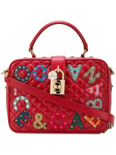 Shop Dolce & Gabbana Dolce Shoulder Bag In Red