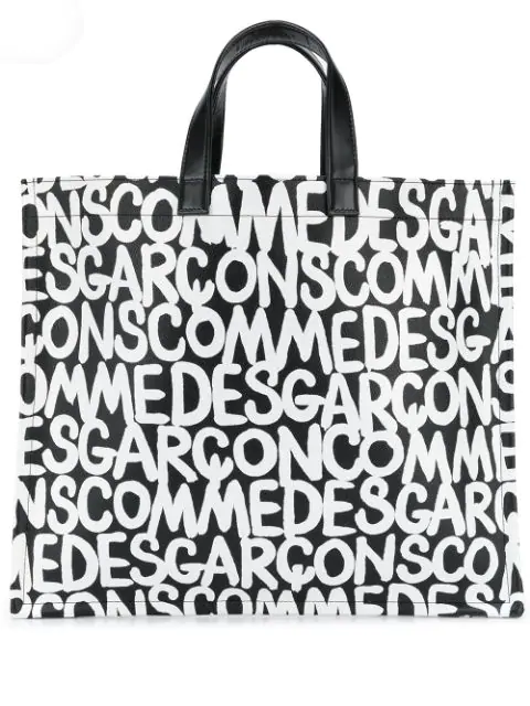 black and white comme des garcons