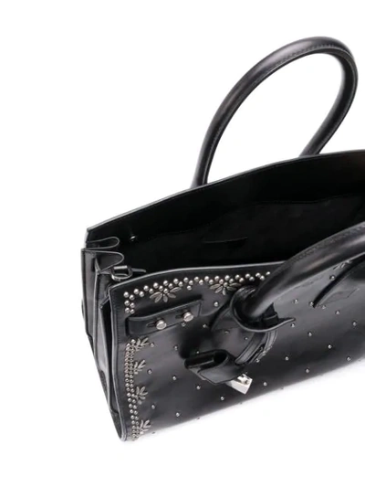 Shop Saint Laurent Studded Sac De Jour Tote In Black