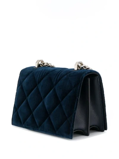 ALEXANDER MCQUEEN KNUCKLE DUSTER CROSSBODY BAG - 4146 NIGHT BLUE