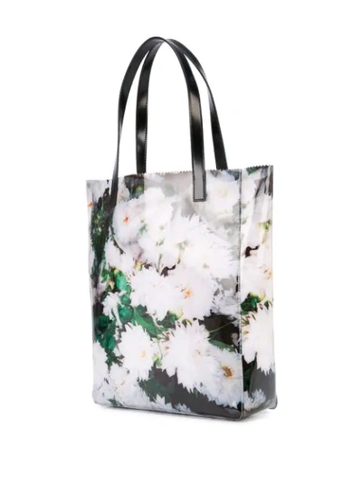 Shop Kara Floral Tote Bag In White