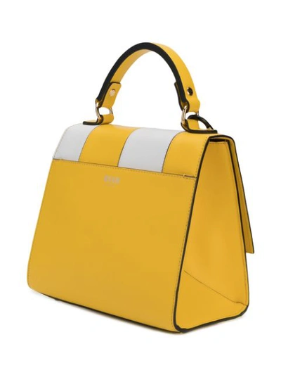Shop Msgm M Crossbody Bag In Yellow