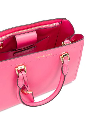 Shop Michael Michael Kors Benning Mini Bag - Pink