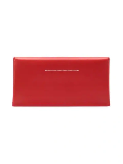 Shop Mm6 Maison Margiela Envelope Clutch - Red
