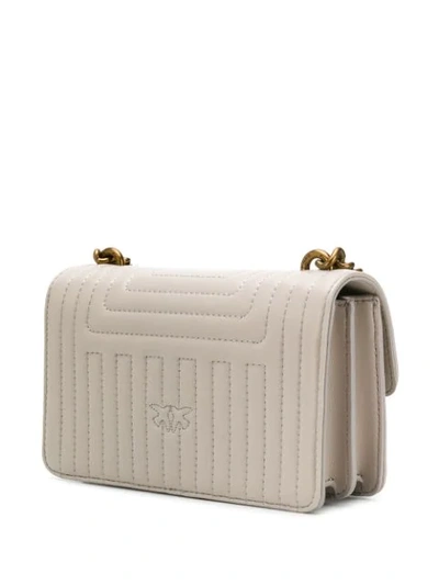 Shop Pinko Ornate Ring Shoulder Baga Ant In Neutrals