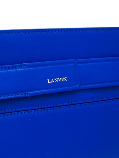 Shop Lanvin Réglisse Clutch - Blue