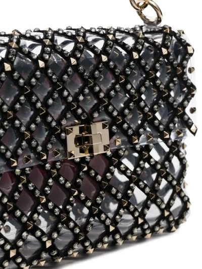 Shop Valentino Garavani Rockstud Spike Shoulder Bag In Black