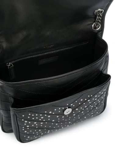 Shop Saint Laurent Niki Studded Shoulder Bag In Black