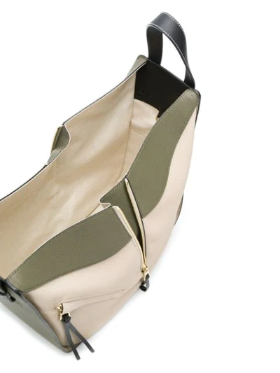 Shop Loewe Hammock Medium Shoulder Bag - Neutrals