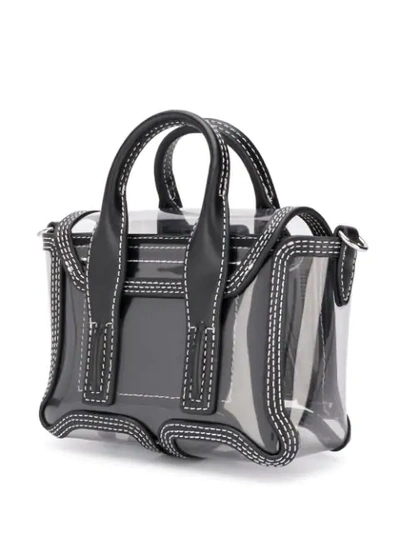 3.1 PHILLIP LIM TRANSPARENT PASHLI NANO SATCHEL - 黑色