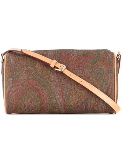 Shop Etro Paisley Print Shoulder Bag In Multicolour