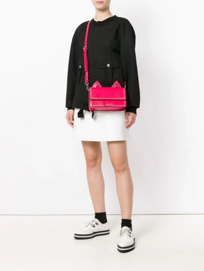 Shop Karl Lagerfeld K/rocky Choupette Shoulder Bag In Pink
