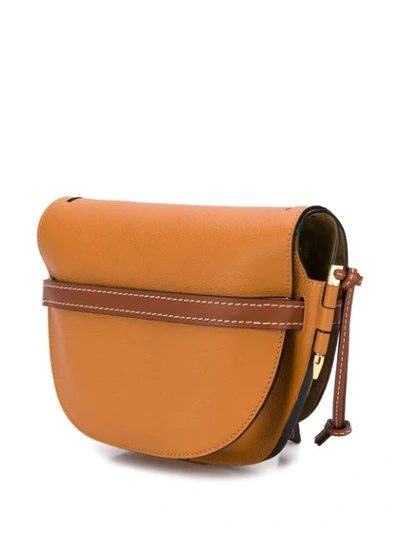 Shop Loewe Gate Shoulder Bag In Brown