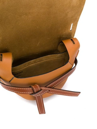 Shop Loewe Gate Shoulder Bag In Brown