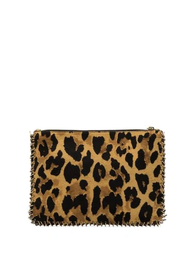 Shop Paco Rabanne Leopard-print Shoulder Bag In Brown