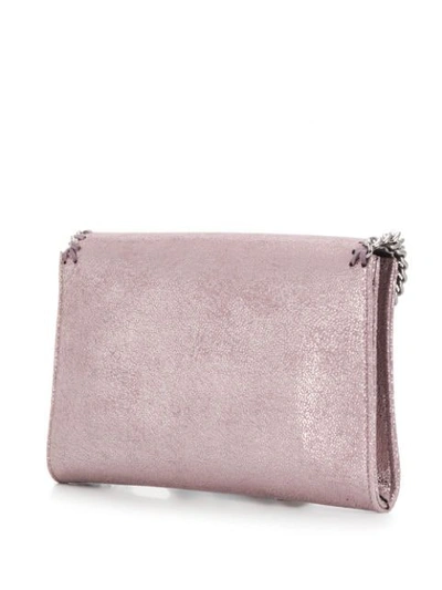 Shop Stella Mccartney Mini Falabella Shoulder Bag In 6553 Pink