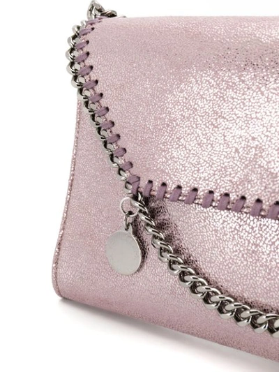 Shop Stella Mccartney Mini Falabella Shoulder Bag In 6553 Pink
