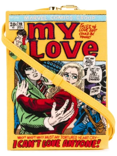 Shop Olympia Le-tan I Can't Love Anyone Clutch Bag - Yellow