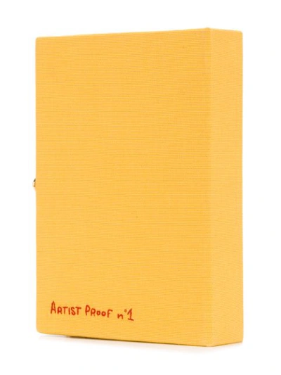 Shop Olympia Le-tan I Can't Love Anyone Clutch Bag - Yellow