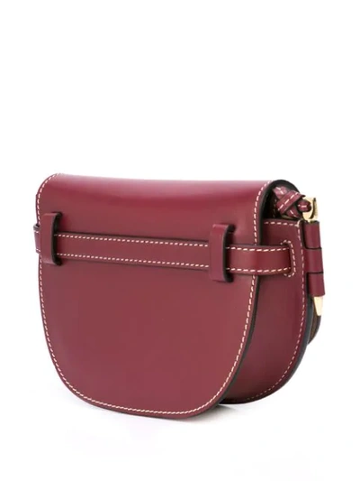 Shop Loewe Gate Mini Belt Bag In Maroon