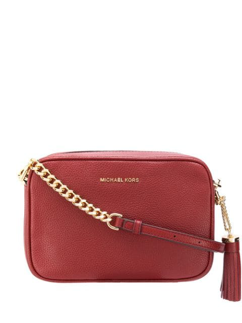 large red michael kors purse