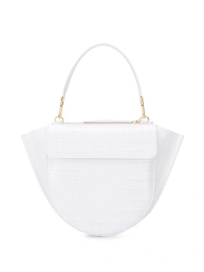Shop Wandler Medium Hortensia Bag In White
