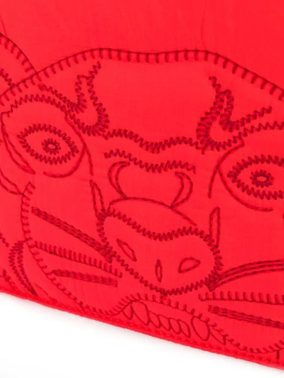 Shop Kenzo Tiger Clutch In Red
