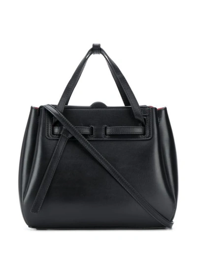 Shop Loewe Knot Detail Tote Bag In Black
