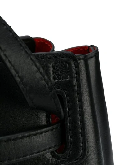 Shop Loewe Knot Detail Tote Bag In Black