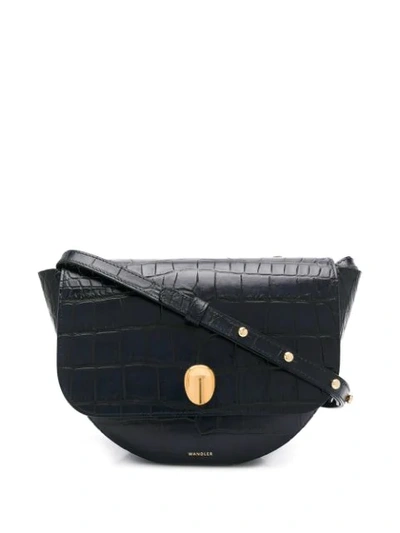 Shop Wandler Anna Shoulder Bag In Black