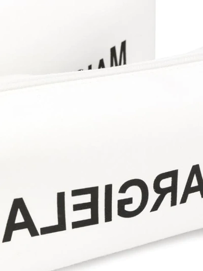 Shop Mm6 Maison Margiela Key Ring Case Bag In White