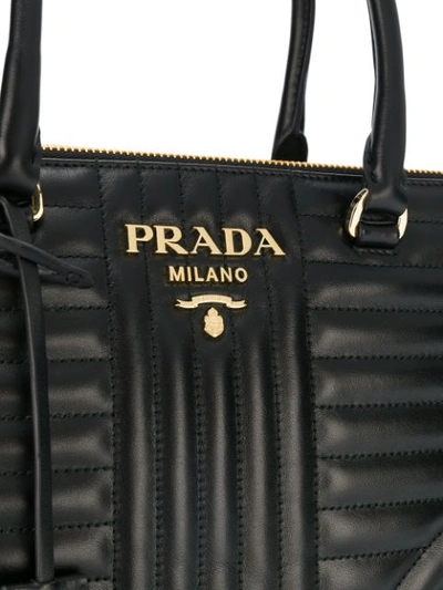Shop Prada Galleria Medium Handbag In Black