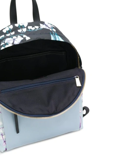Shop Furla Butterfly Print Backpack - Blue