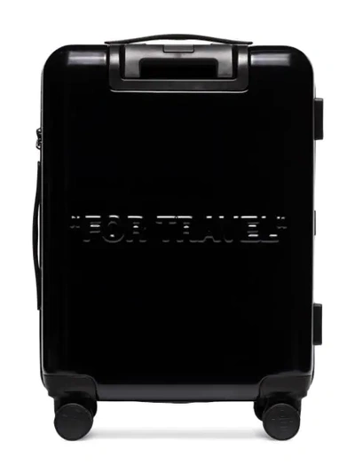Shop Off-white Tonal Logo Suitcase In Black