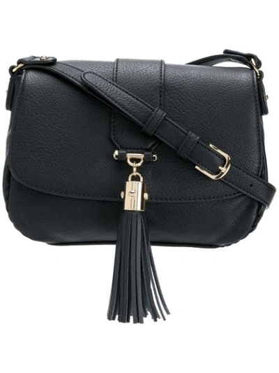 Shop Liu •jo Piave Saddle Bag In Black