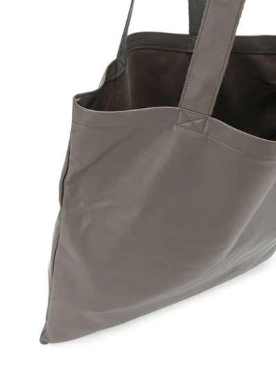 Shop Rick Owens Smooth Texture Tote In 34 Dust