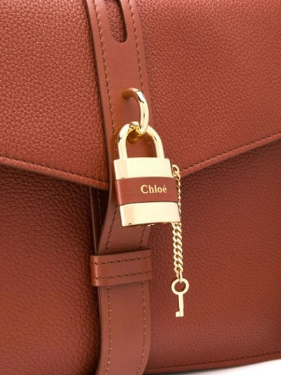 Shop Chloé Large Aby Day Shoulder Bag In Brown