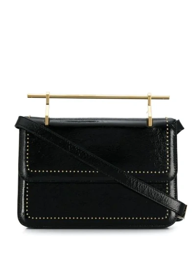 Shop M2malletier Leather Shoulder Bag In Black