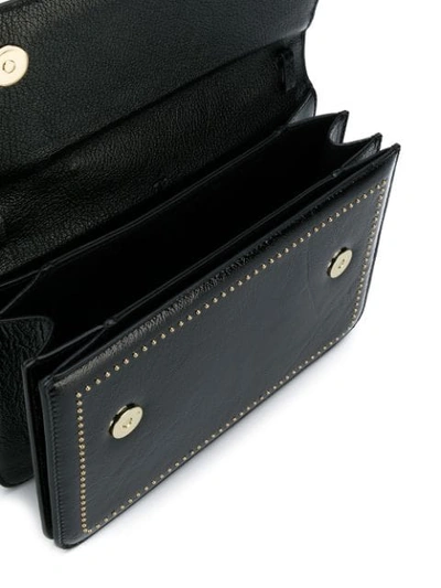 Shop M2malletier Leather Shoulder Bag In Black