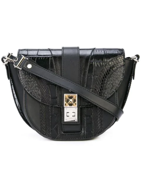 small leather saddle bag