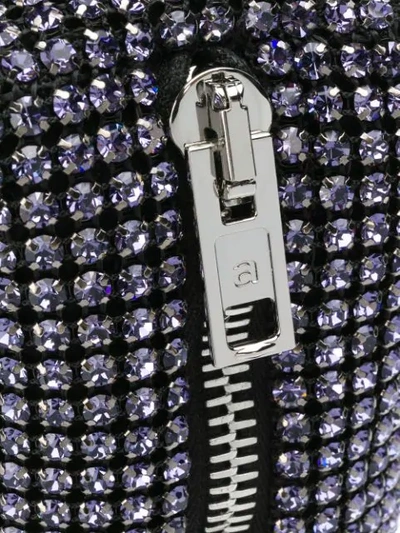 Shop Alexander Wang Embellished Wristlet Mini Bag In Purple