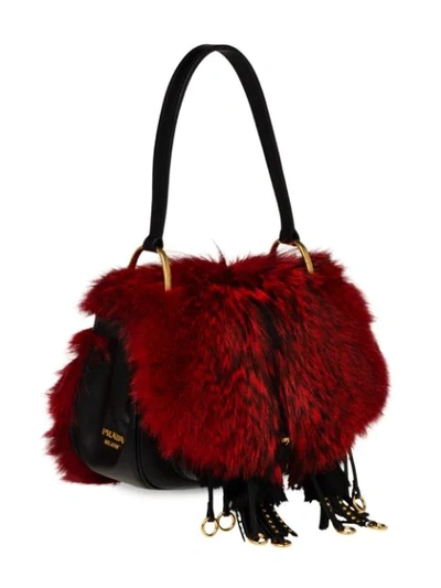 Shop Prada Corsaire Bag In Red
