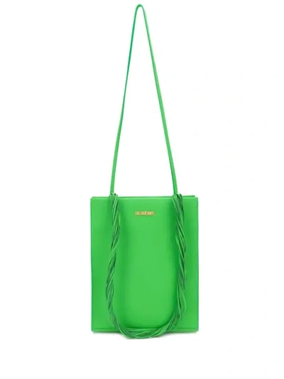 Shop Jacquemus Le A4 Shoulder Bag In Green