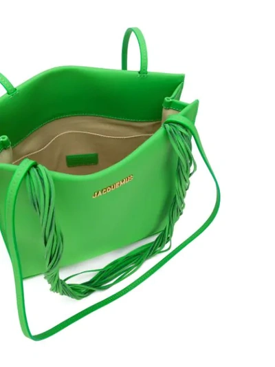 Shop Jacquemus Le A4 Shoulder Bag In Green
