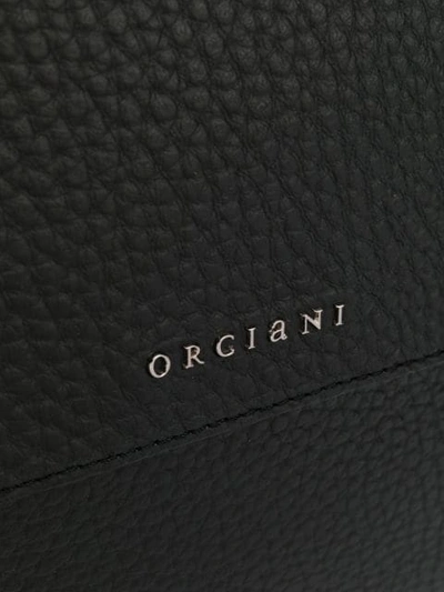 Shop Orciani Logo Top-handle Tote In Black