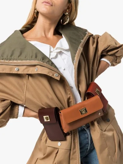Shop Manu Atelier Tech Multi-pouch Belt Bag In Brown