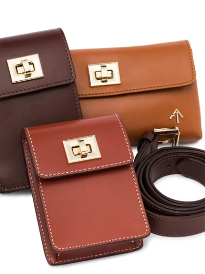 Shop Manu Atelier Tech Multi-pouch Belt Bag In Brown