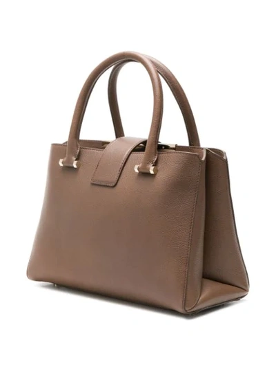 Shop Jimmy Choo Marianne Tote Bag In Brown